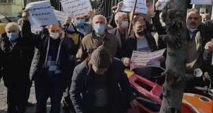 وقفة إحتجاجية لأصحاب المعاشات و متقاعدي مصانع الحديد و الصلب في مدينة طهران و الأحواز و إصفهان
